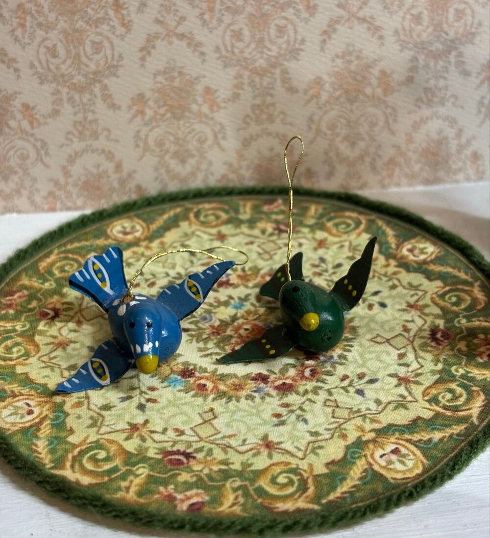 Vintage Christmas Bird Ornaments